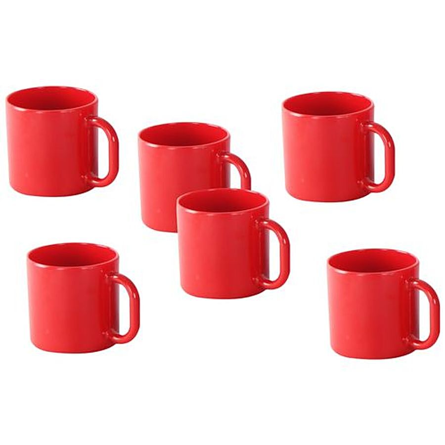 Iveo  Chai/100% Melamine Smart Coffee Cup Set - Red