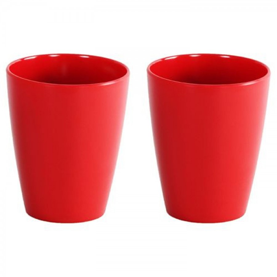 Iveo  Chai/100% Melamine Water/Juice Tumbler - Red