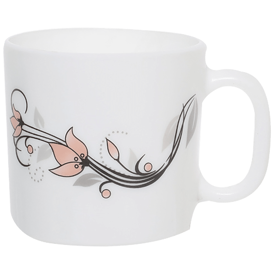 LaOpala Chai/Opalware Coffee Mug Set - Scarlet Blooms