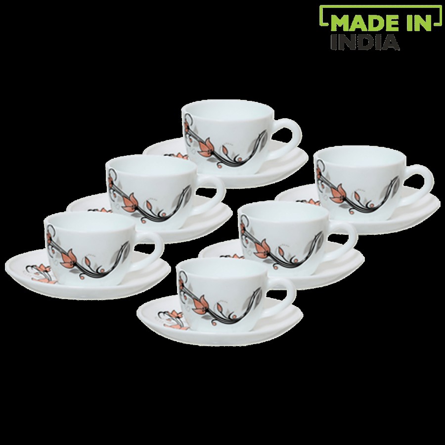 LaOpala Chai/Opalware Cup & Saucer Set - Princess