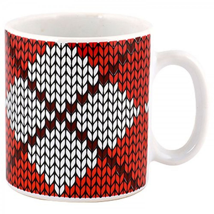 Parka Chai/Stoneware Milk/Coffee Mug - Red & Black