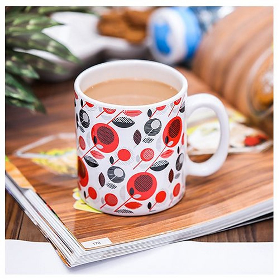 Parka Chai/Stoneware Milk/Coffee Mug - Red Floral