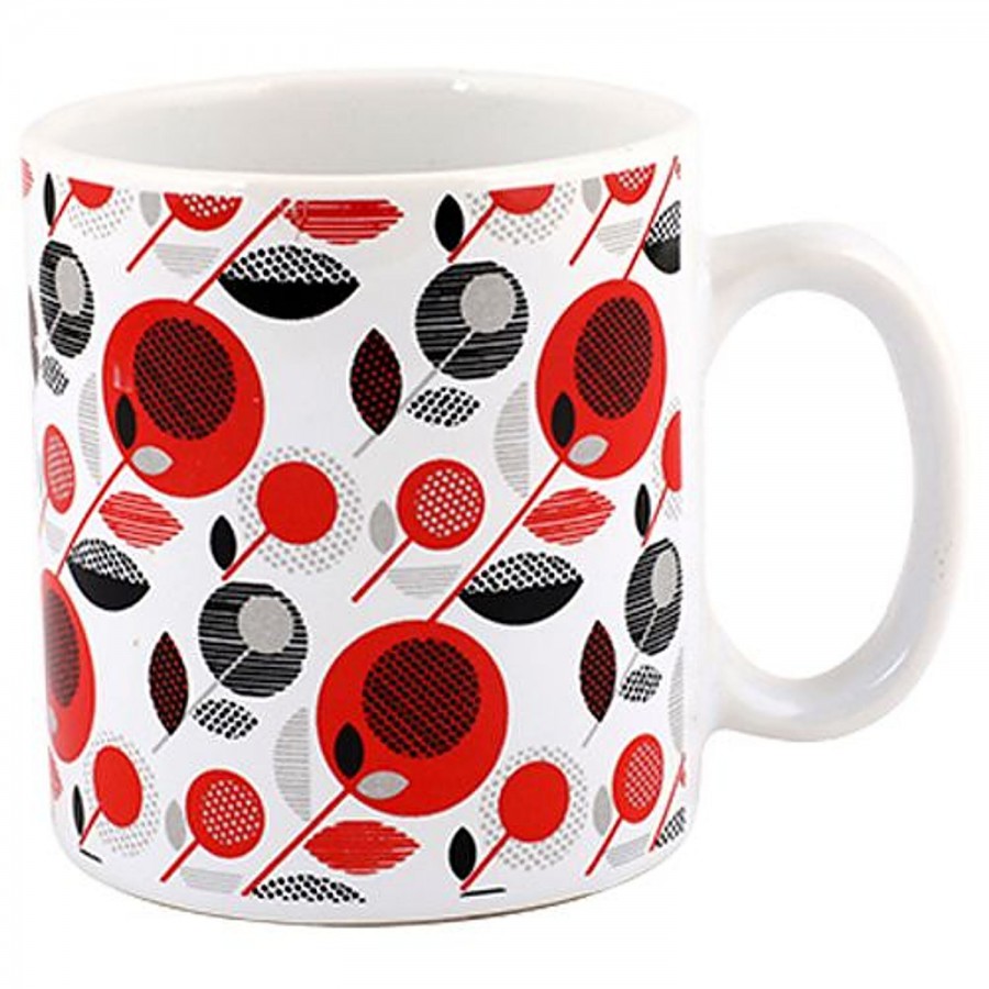 Parka Chai/Stoneware Milk/Coffee Mug - Red Floral