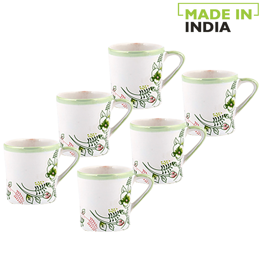 Parka Chai/Tea/Coffee Cups - Green Flower