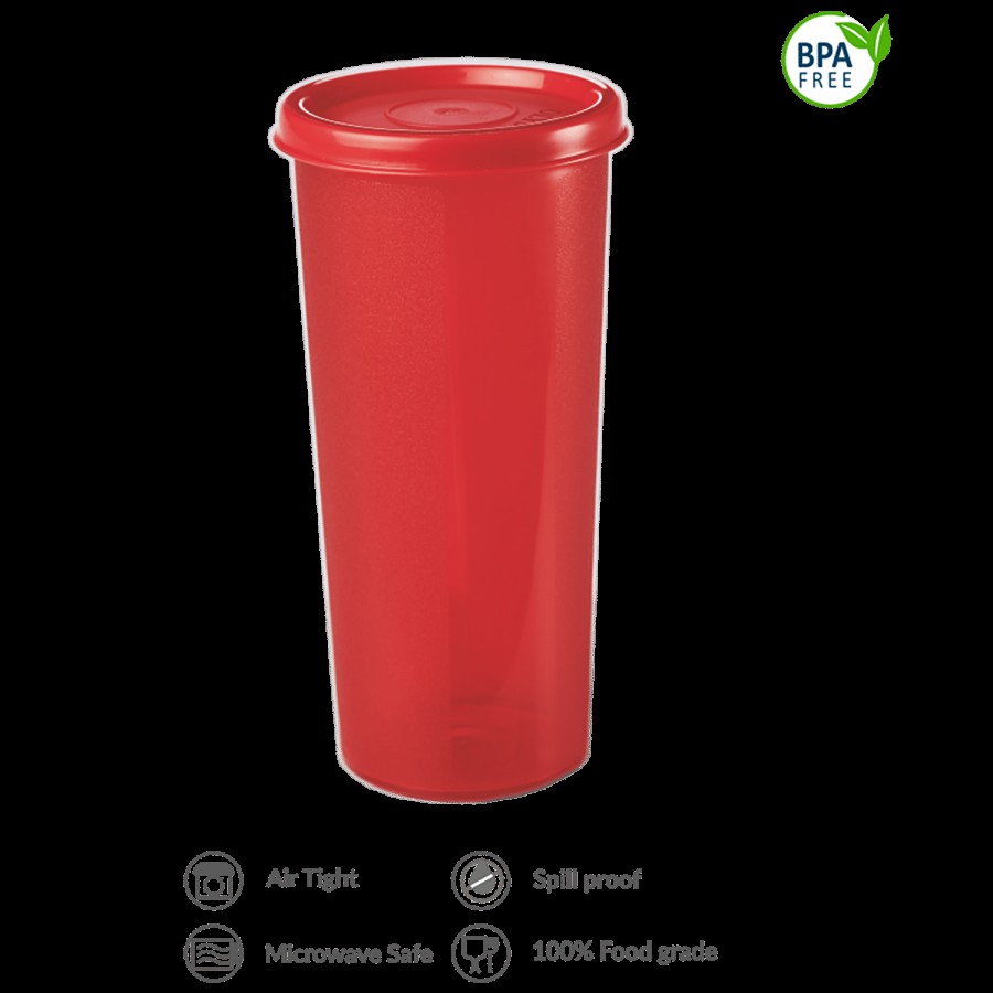 Polyset Magic Seal Plastic Tumbler Royal - Red