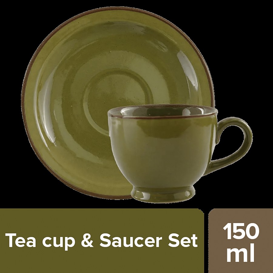 bb home Earth Tea Cup & Saucer Set