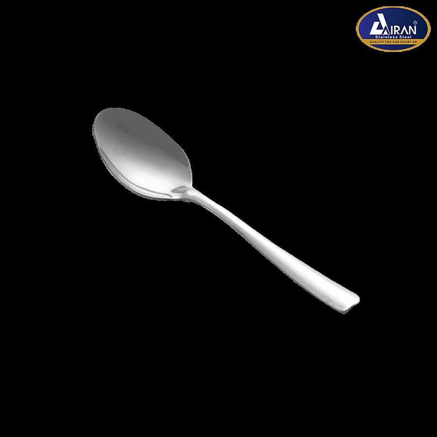 AIRAN Stainless Steel Dessert Spoon Set - Silver