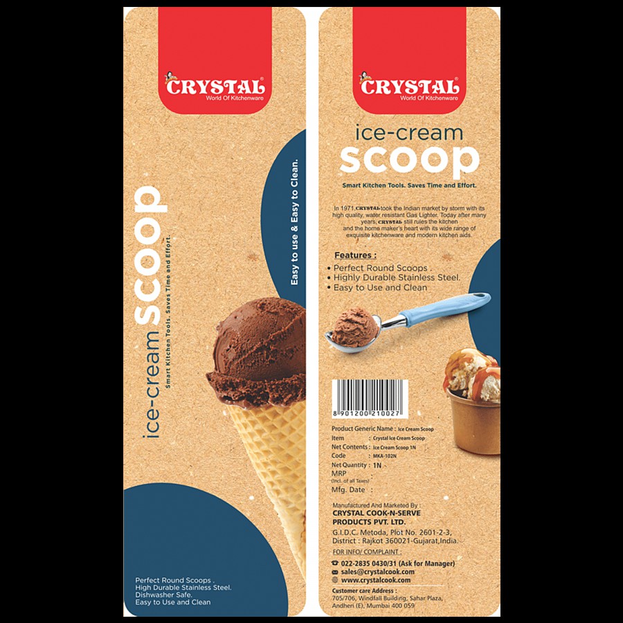 Crystal Ice Cream Scoop