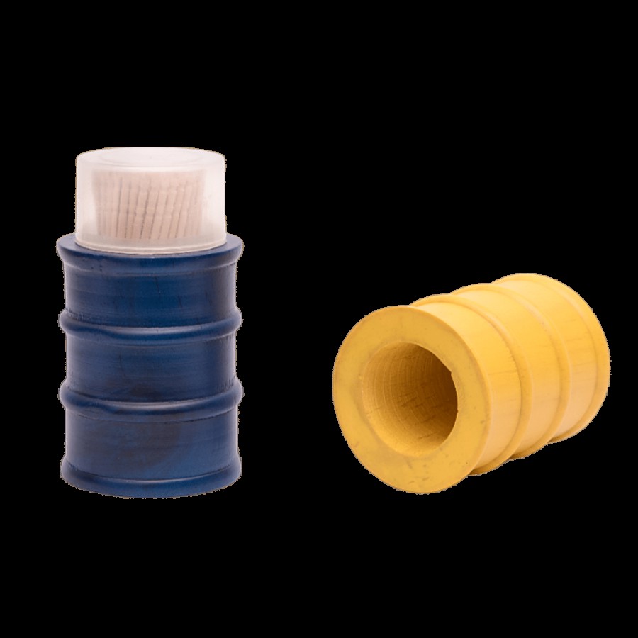 Ek Do Dhai Drum Toothpick Holder Blue