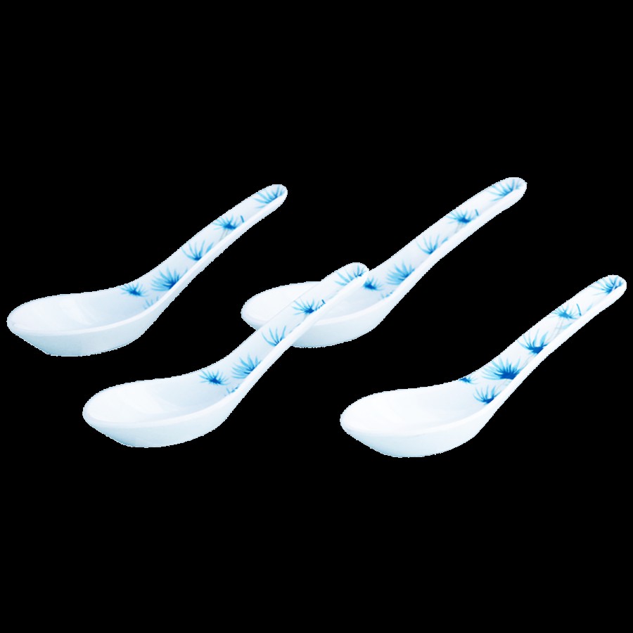 Iveo  100% Melamine Soup Spoon Set - Aquadazzle