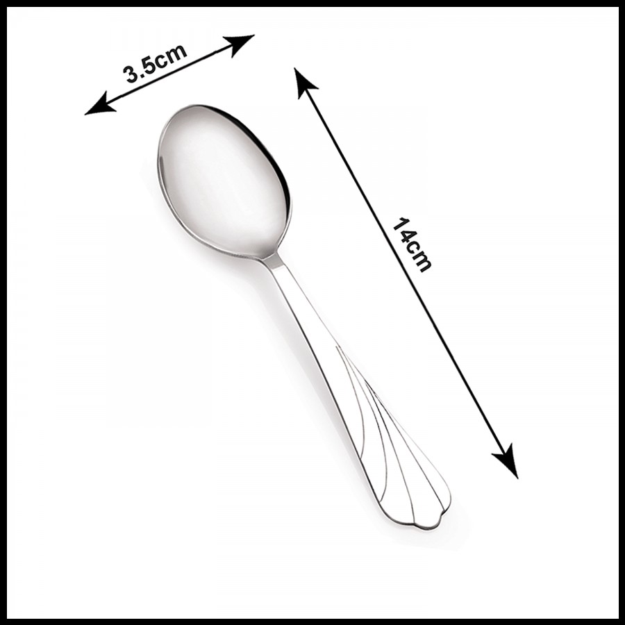 Petals Stainless Steel 14 Cm Tea Spoon - Flower