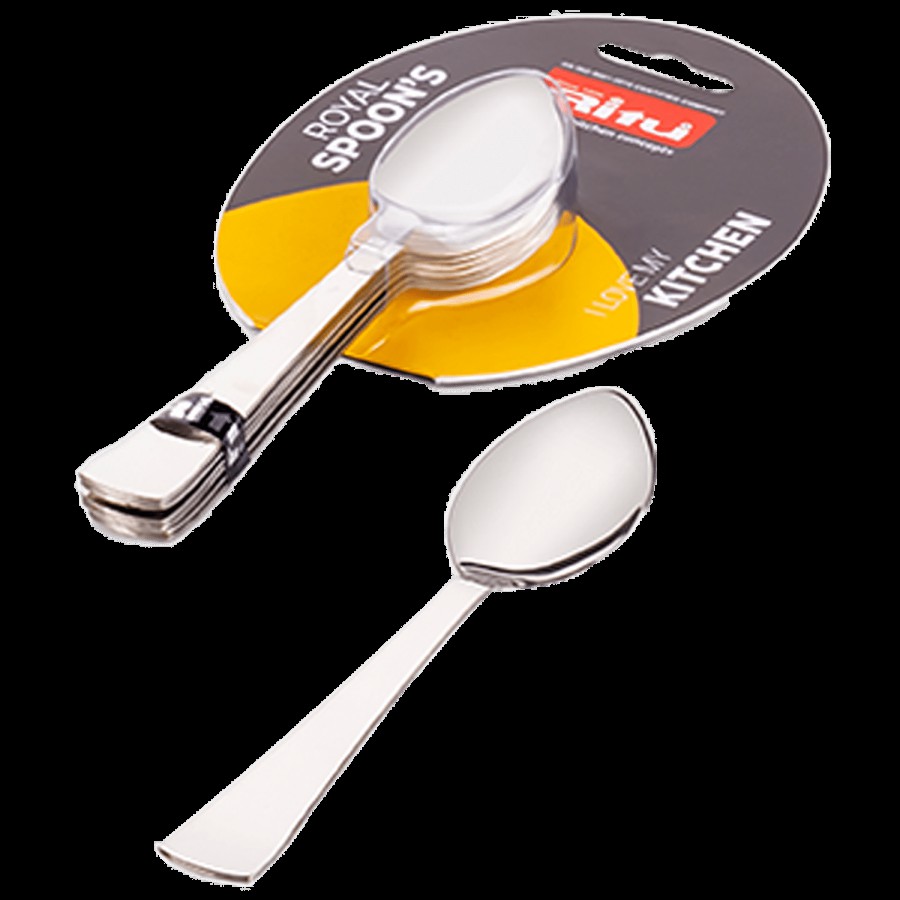 Ritu Stainless Steel Baby Spoon - For Home & Kitchen