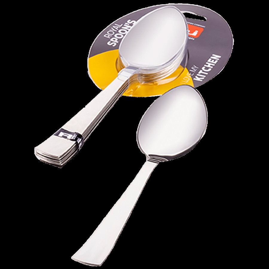 Ritu Stainless Steel Soup Spoon - For Home & Kitchen