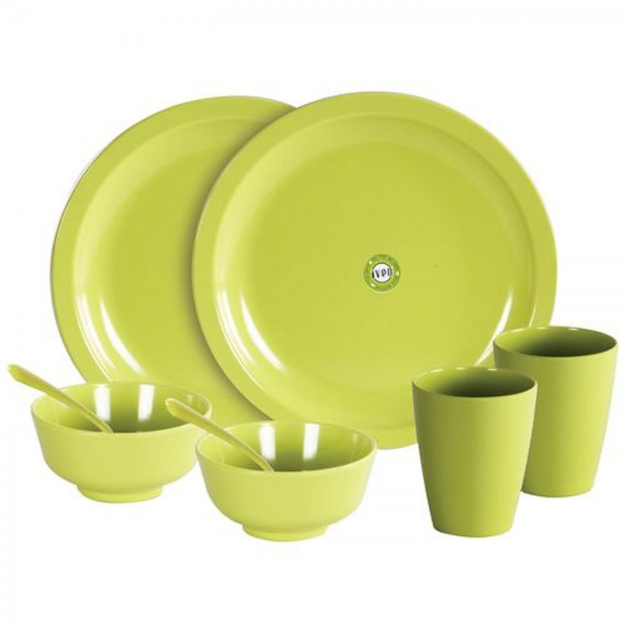 Iveo  100% Melamine Dinner Set - Green