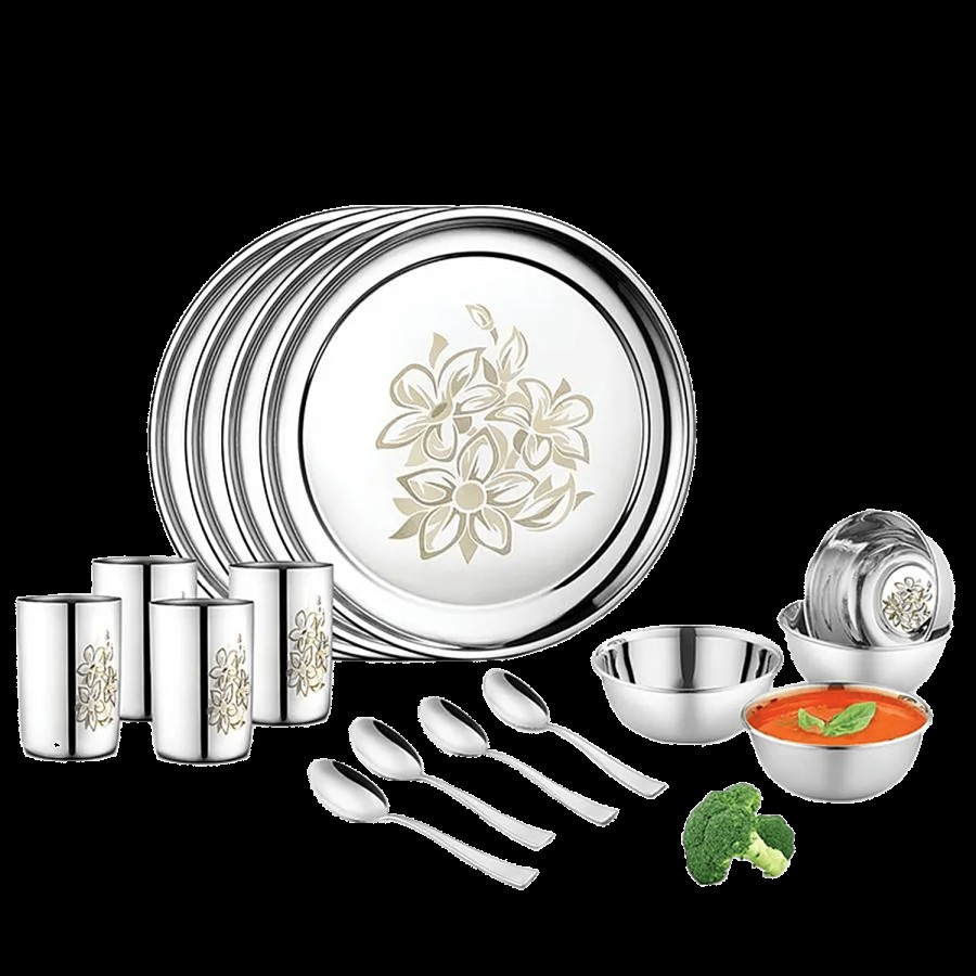 Jensons Daisy Dinner Set - Stainless Steel