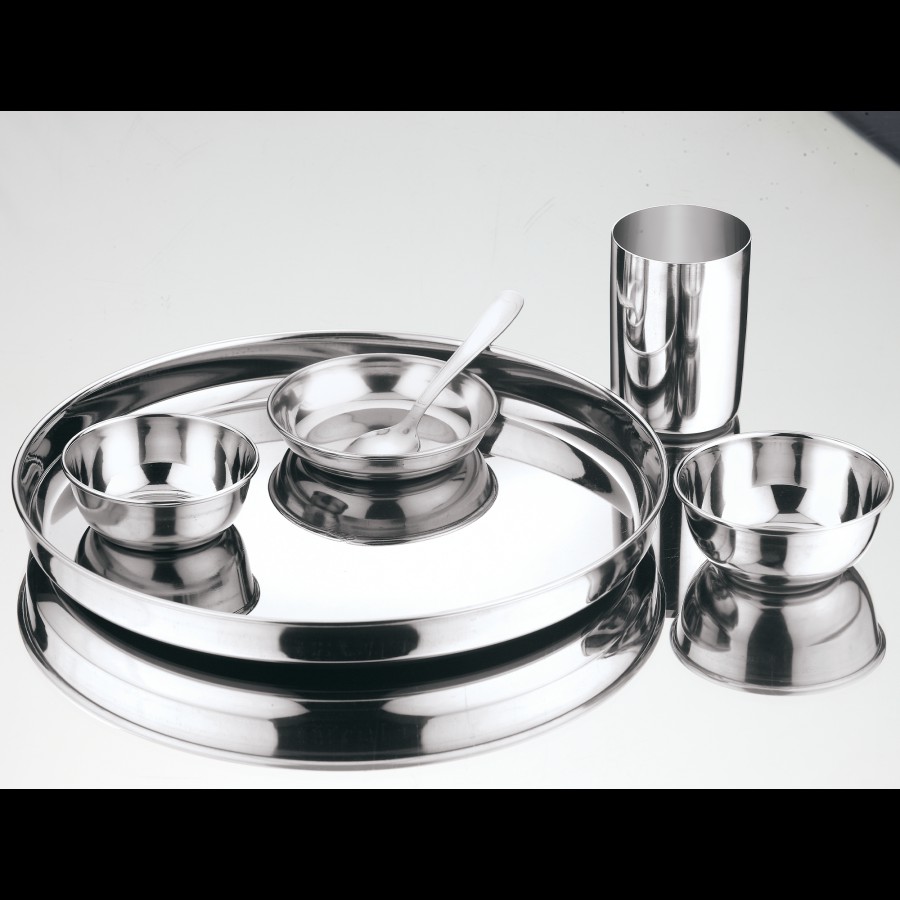 Kitchen Essentials Stainless Steel Dinner Set - Mirror Finish