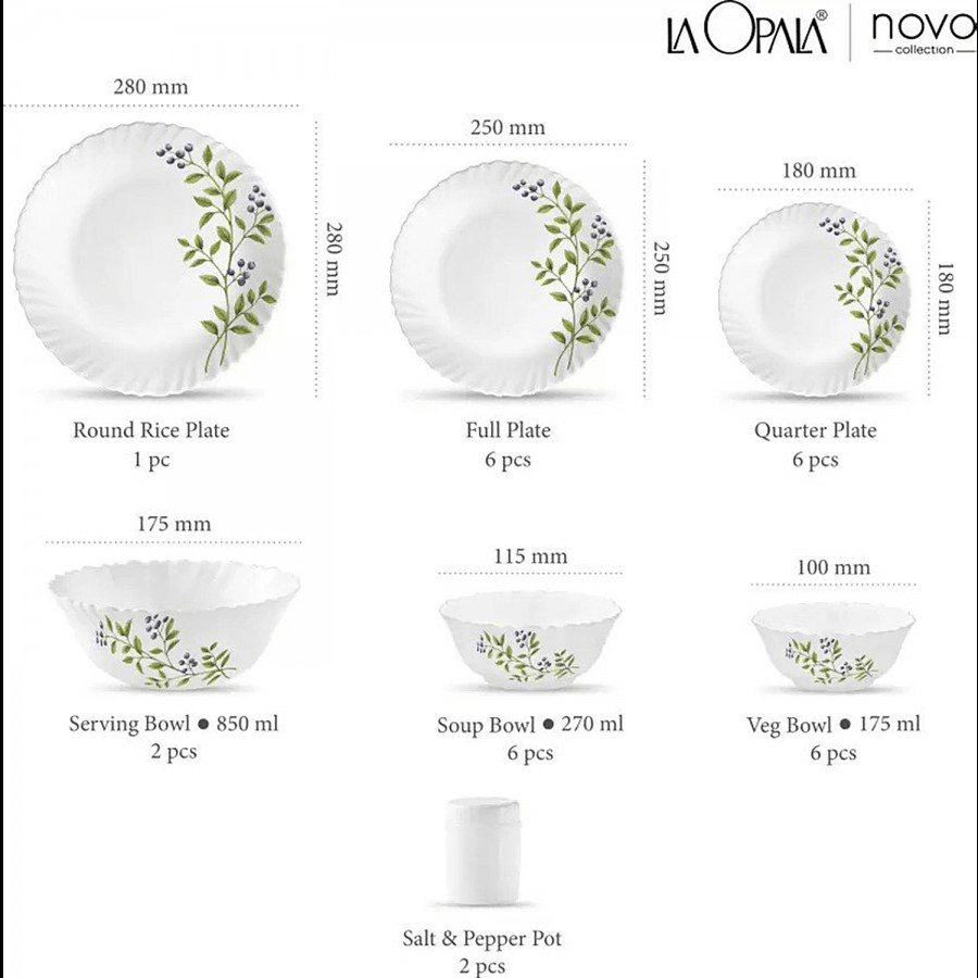 LaOpala Dinner Set - Opalware