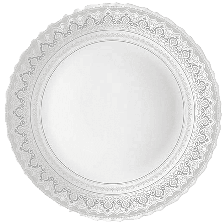 Larah by Borosil Classic Opalware Dinner Set - Lightweight