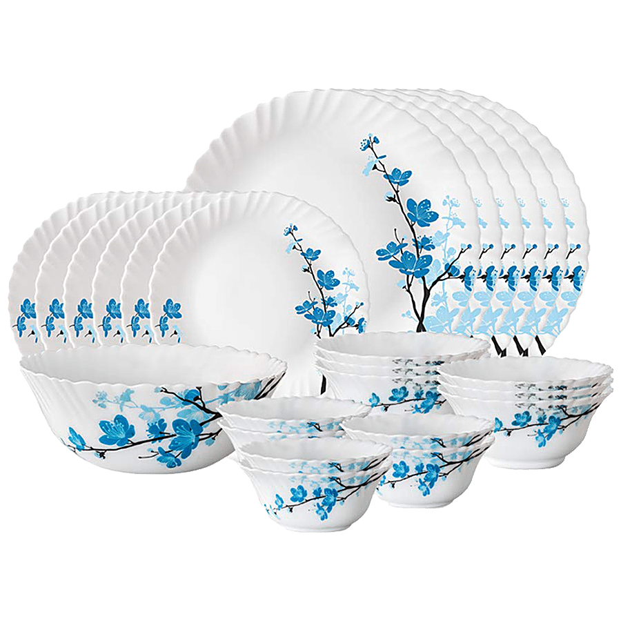 Larah by Borosil Dinner Set - Opalware