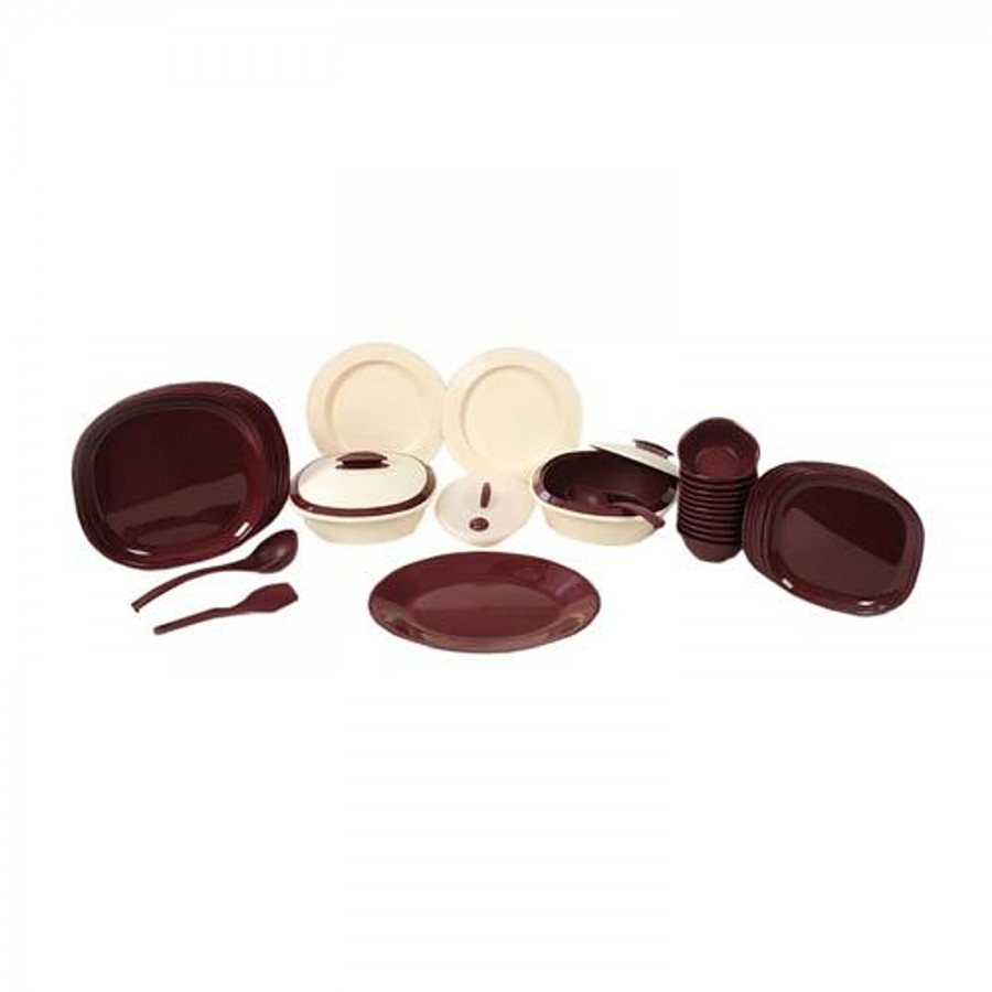 Signoraware Dinner Set Square - Maroon 240