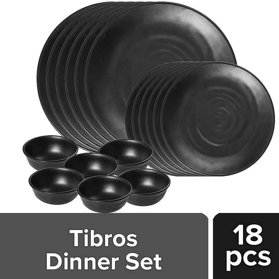 Tibros Asian Matt Series Melamine Dinner Set - Round