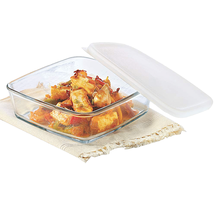 Borosil Borosilicate Glass Baking Dish With Lid - Square