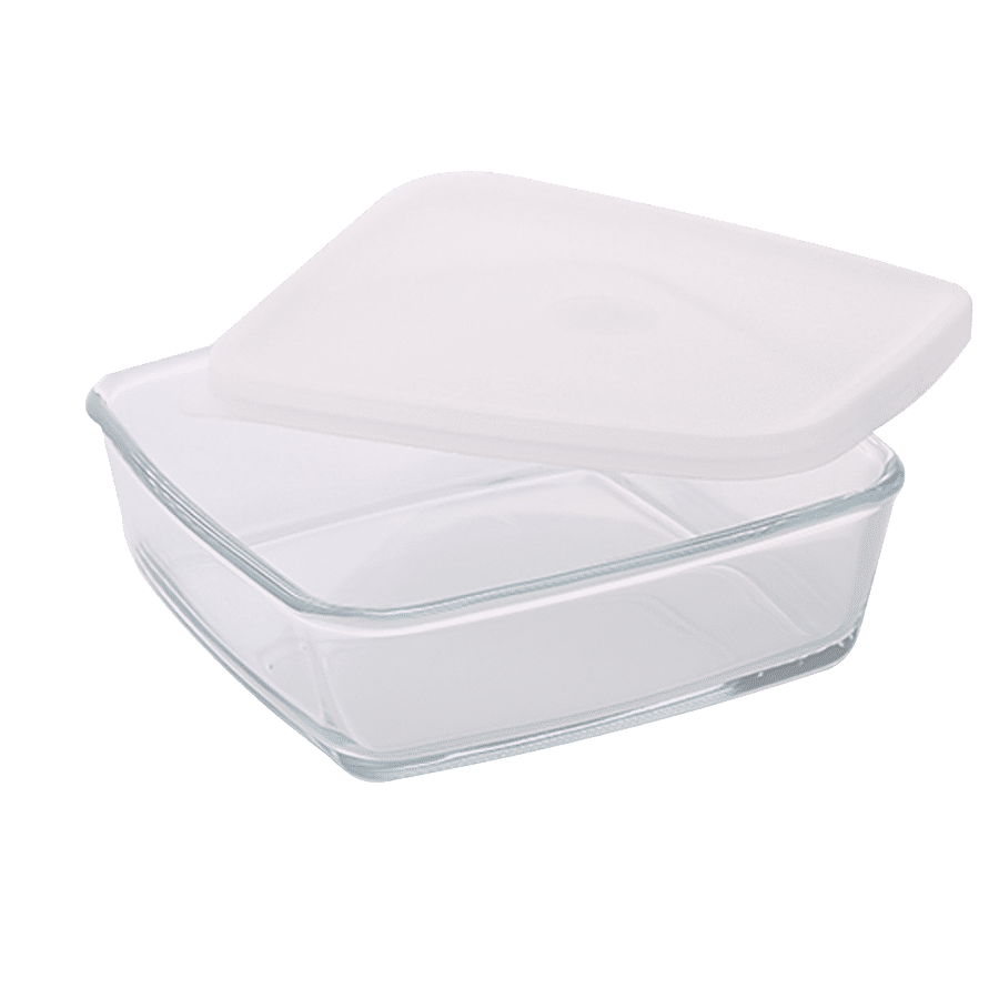 Borosil Borosilicate Glass Baking Dish With Lid - Square