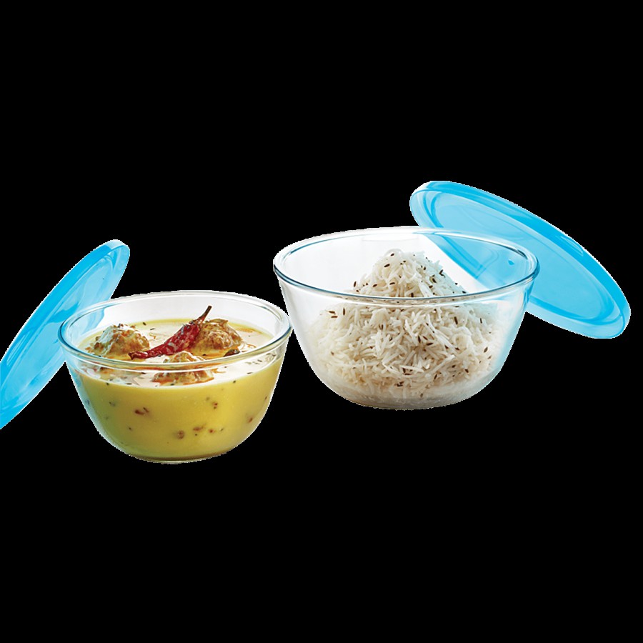 Borosil Borosilicate Select Glass Mixing Bowl With Lid - Oven & Microwave Safe