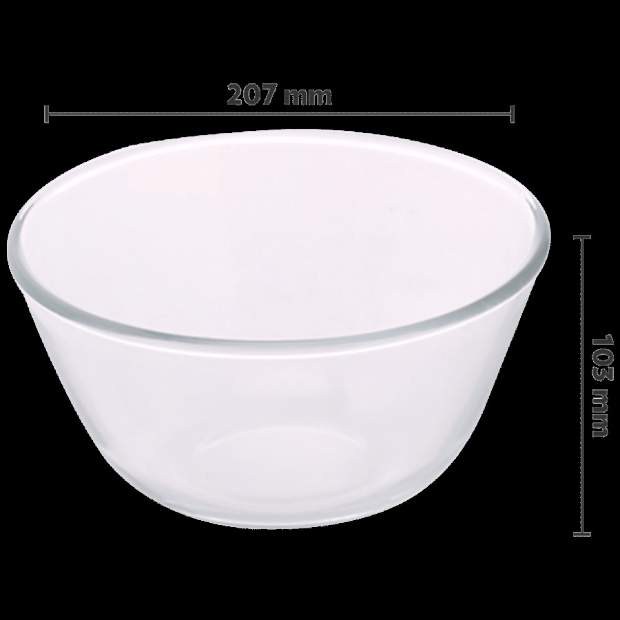 Borosil Borosilicate Select Mixing Bowl - Oven & Microwave Safe