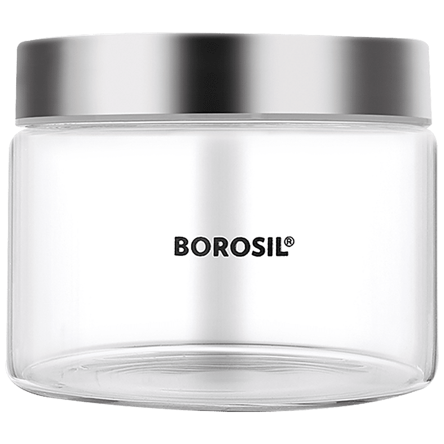 Borosil Endura Glass Jar/Airtight Storage Container - Round