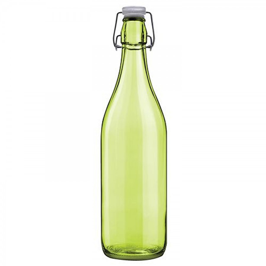 Cello Glass Water Bottle - Aquaria Organic Green