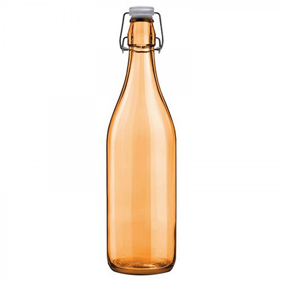 Cello Glass Water Bottle - Aquaria Organic Orange