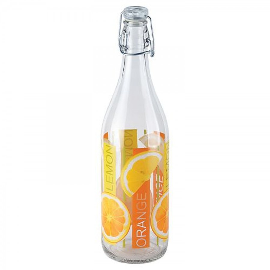 Cello Glass Water Bottle - Circo Orange & Lemon