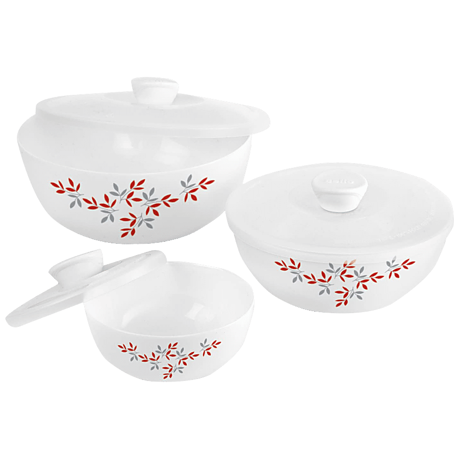 Cello Mixing Bowls Set With Lids - Royale Opalware