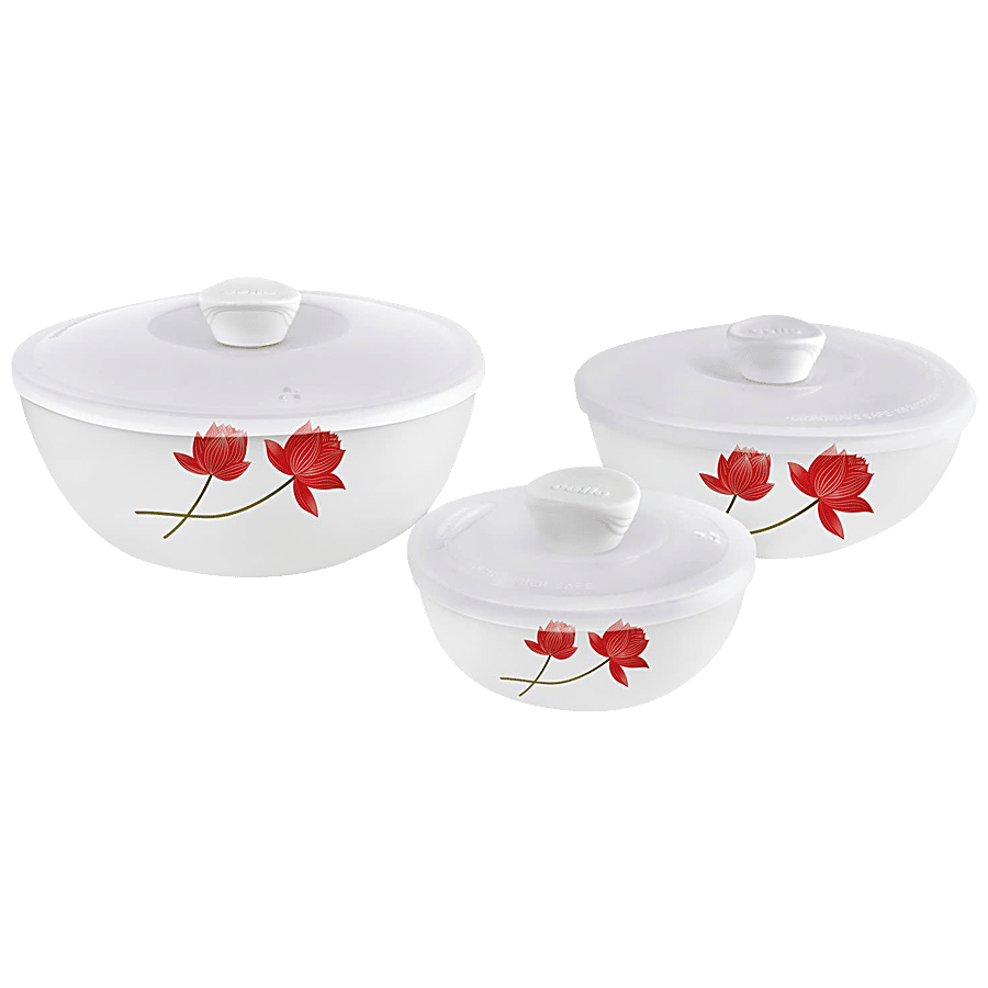 Cello Mixing Bowls Set With Lids - Royale Opalware