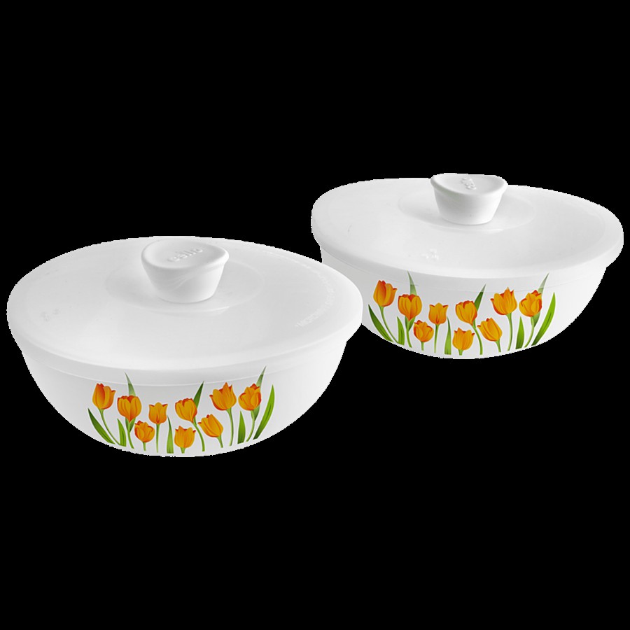 Cello Mixing Bowls Set With Lids - Royale Opalware