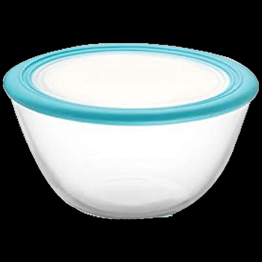 Cello Toughened Glass Mixing Bowl With Premium Lid - Ornella