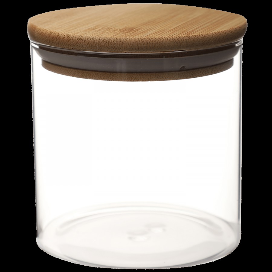 Deli Bamboo Lid Jar