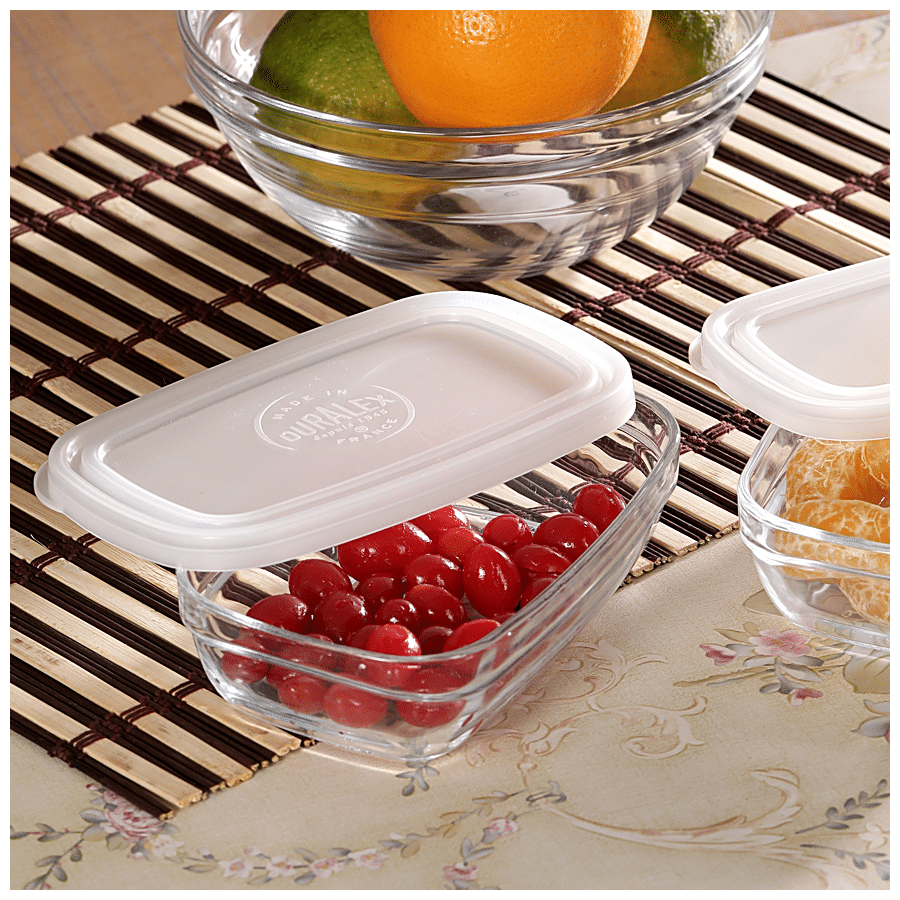 Duralex Freshbox Clear Rectangular - With Frosted Lid