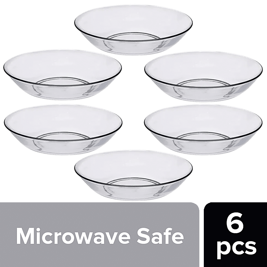 Duralex Lys Clear Calotte Plate Set - Chip Resistant