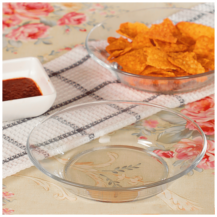 Duralex Lys Clear Cocktail Plate Set - Chip Resistant