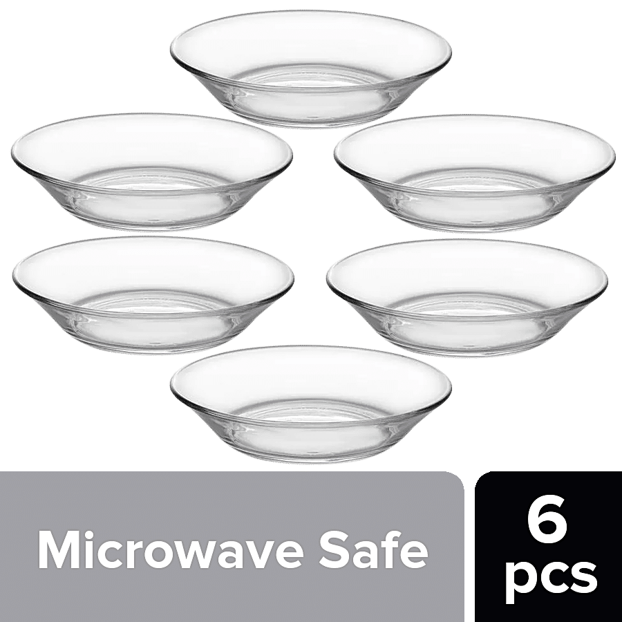 Duralex Lys Clear Cocktail Plate Set - Chip Resistant