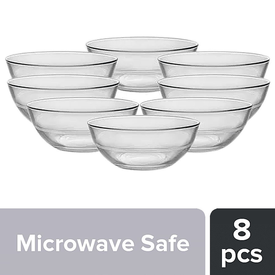 Duralex Lys Clear Stackable Bowl Set - Microwave