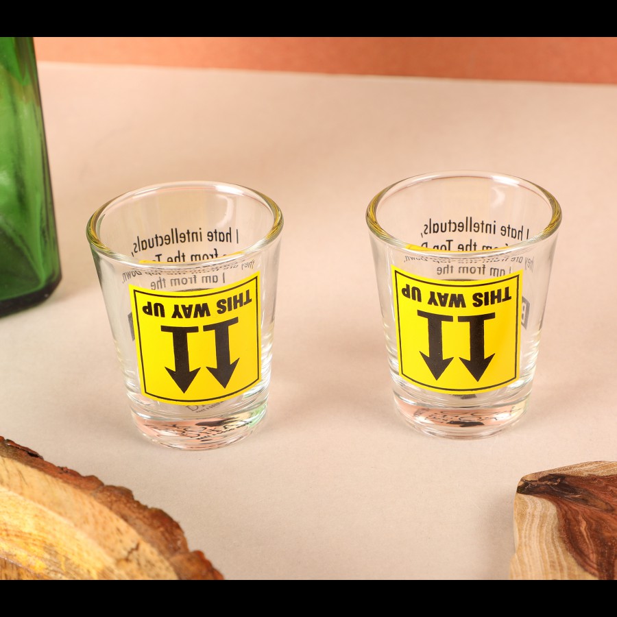 Ek Do Dhai Bottoms Up Shot Glass