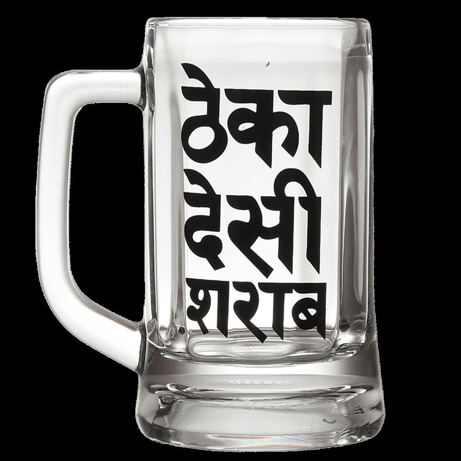 Ek Do Dhai Theka Desi Sharab Beer Mug