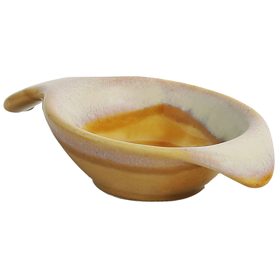 ExclusiveLane Two Dips Of Starlight Chutney Dip Ceramic Bowls - Dual Glazed Studio Pottery