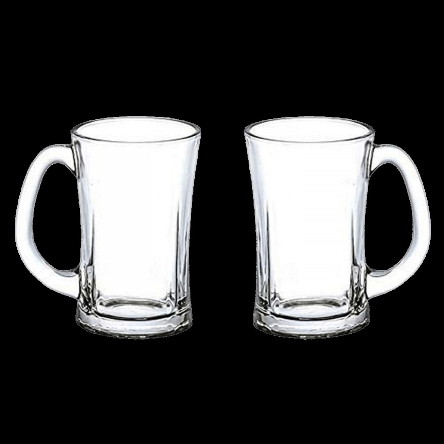 Femora Beera Glass Beer Mug - Transparent