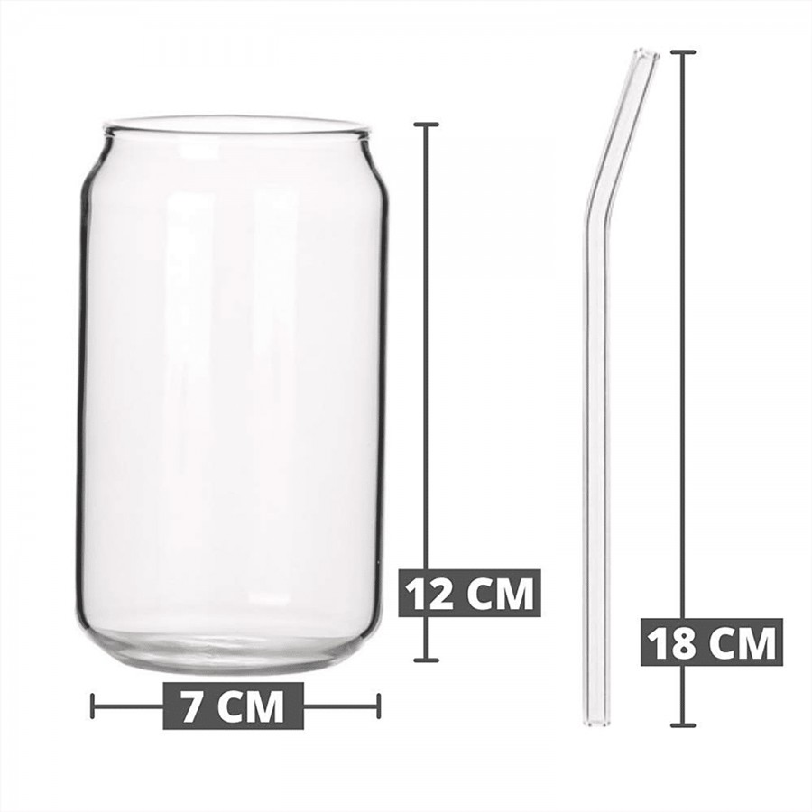 Femora Borosilicate Coffee Mug With Glass Straw - Eco-Friendly