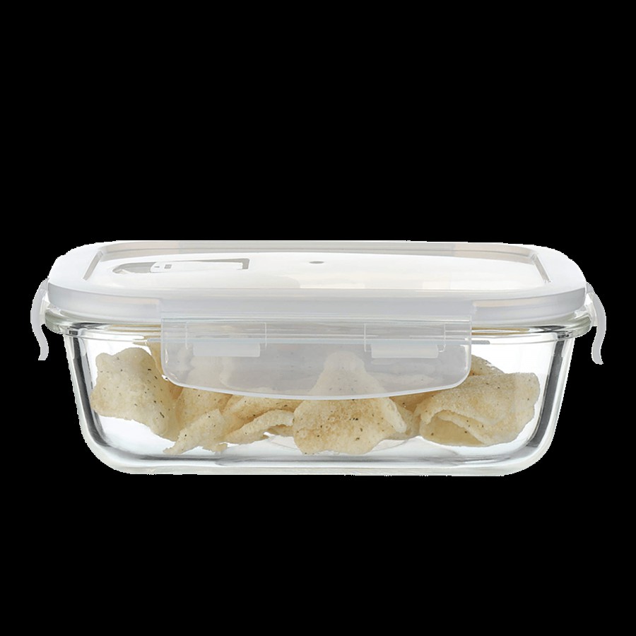 Femora Borosilicate Glass Food Storage Container - Rectangle