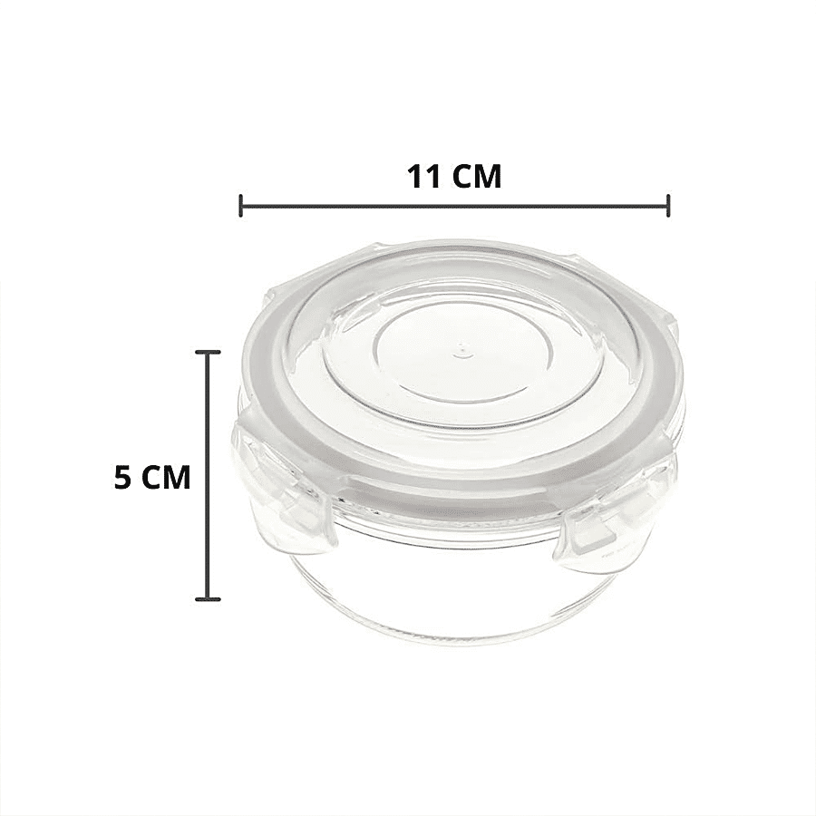 Femora Borosilicate Glass Mini Food Storage- Round